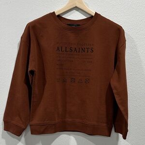 AllSaints Women’s Rust Crewneck Sweatshirt